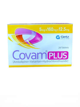 Picture of Covam Plus 5+160+12.5mg Tab 7x4s